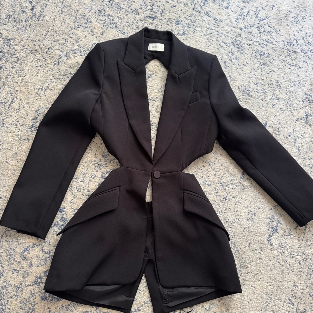 Black Cutout Blazer
